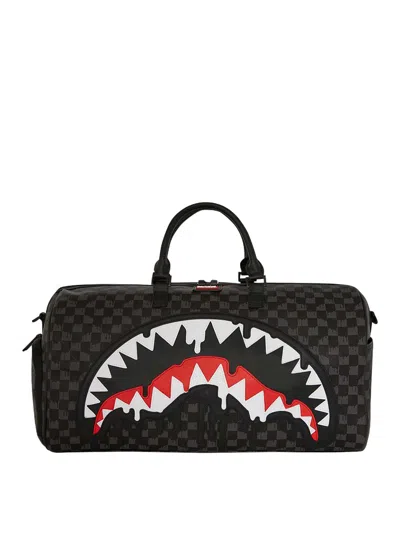 Sprayground Dripping Sharks In Paris Duffle In Black