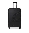Sprayground Embossed Check-in Suitcase In Black