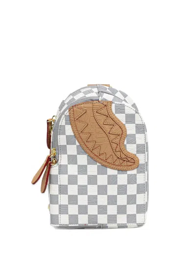 Sprayground Embossed Cream Backpack In White