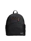 Sprayground Embossed-effect Zip-around Backpack In Black