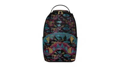 Pre-owned Sprayground Embroidered Dragons Dlx Backpack In Multi