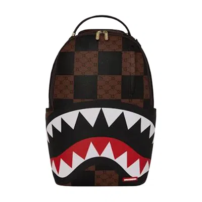 Pre-owned Sprayground Enlarged Check Paris Backpack 'brown' | Men's Size Onesize