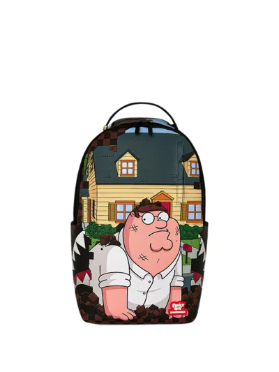 Sprayground Family Guy Peter Falling Backpack In Brown