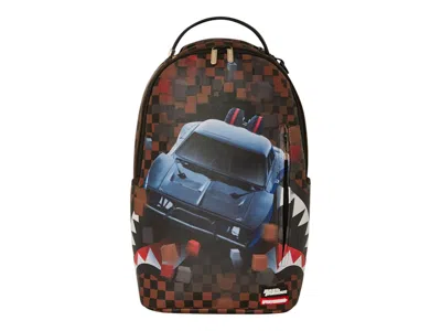 Pre-owned Sprayground Fast And The Furious Gto Backpack In Black Brown