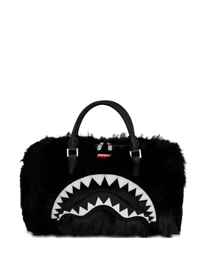 Sprayground Faux-fur Holdall In Black