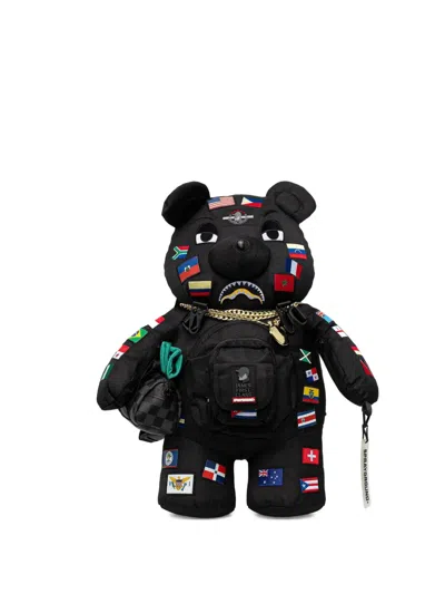 Sprayground Flag-patches Backpack In Black