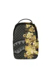 Sprayground Floral-print Checkered Backpack In Pattern