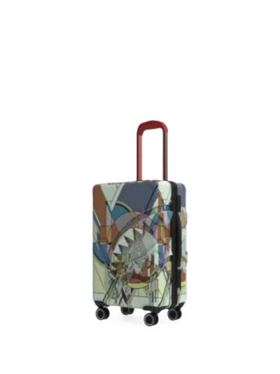 Sprayground Kids' Frank Lloyd Wright Suitcase In Blue