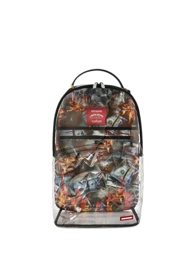 Sprayground Full Of Cash Backpack In Gray