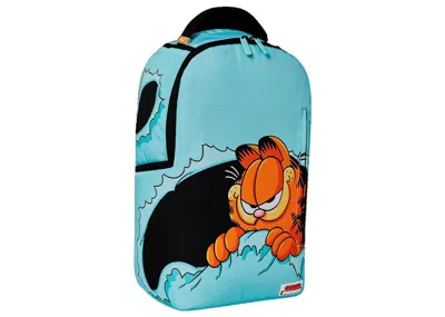 Pre-owned Sprayground Garfield Peek A Boo Backpack In Blue
