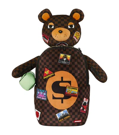 Sprayground Global Mogul Big Bear Backpack In Brown