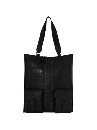 Sprayground Global Traveller Cargo Tote Bag In Black