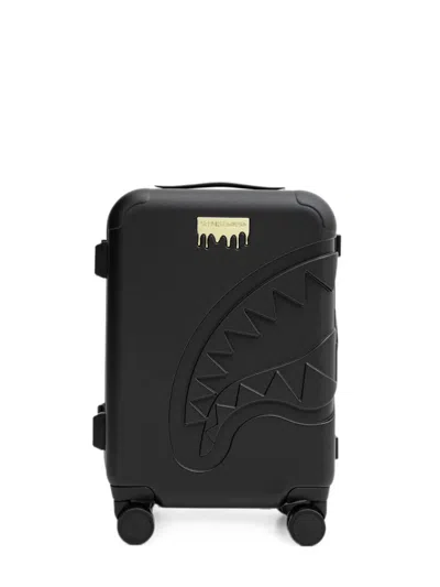 Sprayground Gold Brick Carry-on Luggage In Black