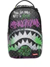 Sprayground Graffiti-print Backpack In Black