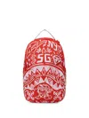 Sprayground Graffiti-print Shark Backpack In Red