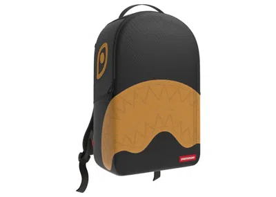 Pre-owned Sprayground Grand Tourer Dlx Backpack In Black/gold