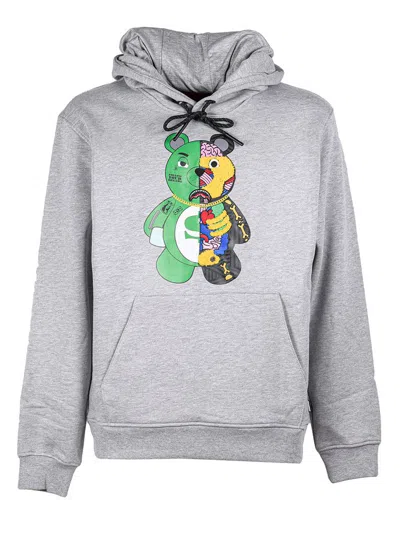 Sprayground Anatomy Bear Hoodie In Grey