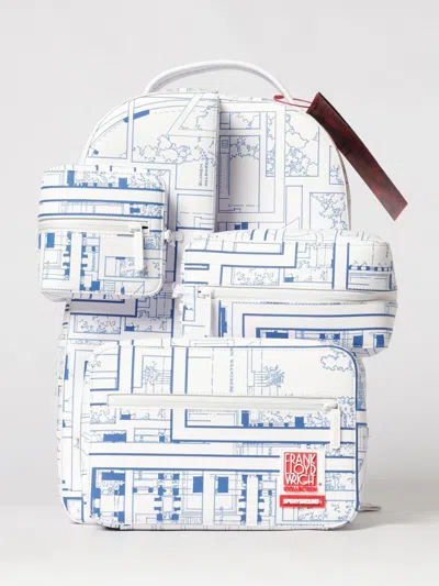 Sprayground Graphic Print Backpack With Coordinated Pouch In Blue