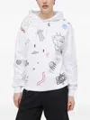 Sprayground Graphic-print Hoodie In White