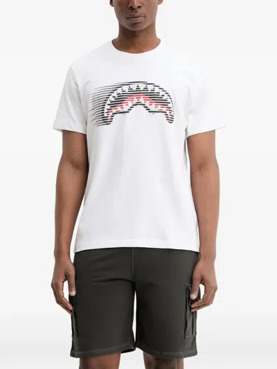 Sprayground Graphic-print T-shirt In White
