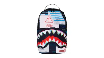Pre-owned Sprayground Hacked & Stacked But I Still Got Your Back Dlxr Backpack In Multi