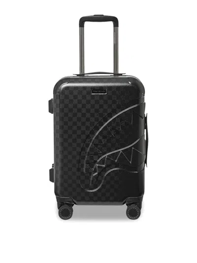 Sprayground Half Spritz Black/grey Check Carry-on Luggage In Multi