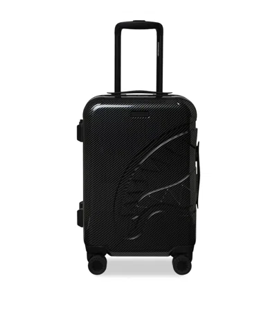Sprayground Hard-shell Sharkitecture Cabin Suitcase In Black