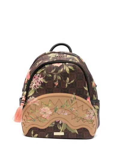 Sprayground Henny Floral Savage Backpack In Brown