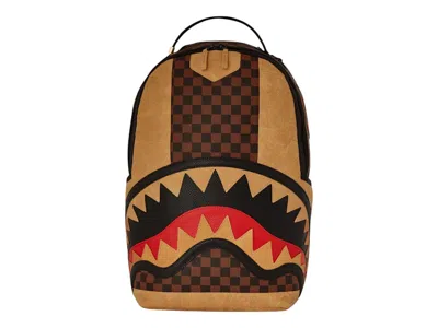 Pre-owned Sprayground Henny Raceway Graff Backpack In Black Brown