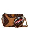 Sprayground Hennyville Crossover Clutch In Brown