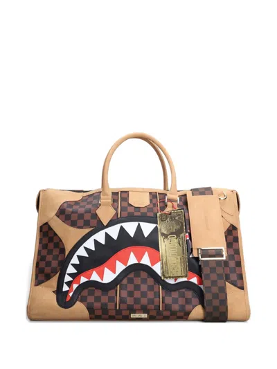 Sprayground Hennyville Pyramid Duffle Bag In Brown