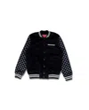 Sprayground Jacket With Checked Sleeves In Nero