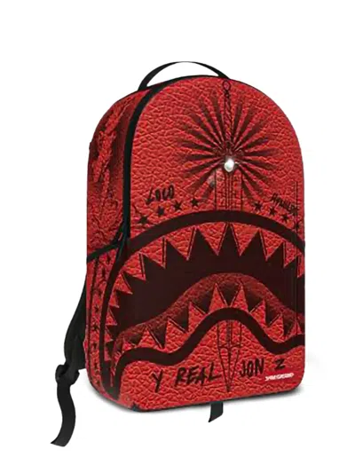 Sprayground Kids' Jon Z Tattoos Backpack In Red