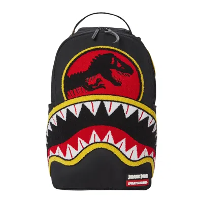 Pre-owned Sprayground Jurassic Park Shark "chenille Shark" Dlxr Backpack 'multicolor' | Multi-color | Men's Si