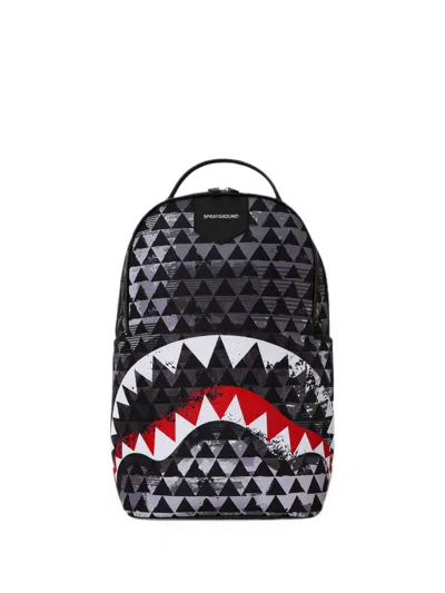 Sprayground Kahuku Niho Mano Zip-up Backpack In Black