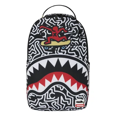 Pre-owned Sprayground Keith Haring Skater Shark Dlxsr Backpack 'multicolor' | Multi-color | Men's Size Onesize