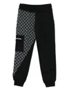 Sprayground Kid Checked Track Pants In Black