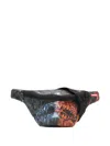 Sprayground Kid Checkered Graphic-print Belt Bag In Black