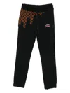 Sprayground Kid Checkered Track Pants In Black
