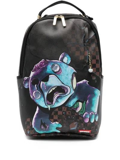 Sprayground Kid Kids' Graphic-print Backpack In Burgundy