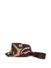 Sprayground Kid Hennyville Check-pattern Shark-detail Backpack In Brown