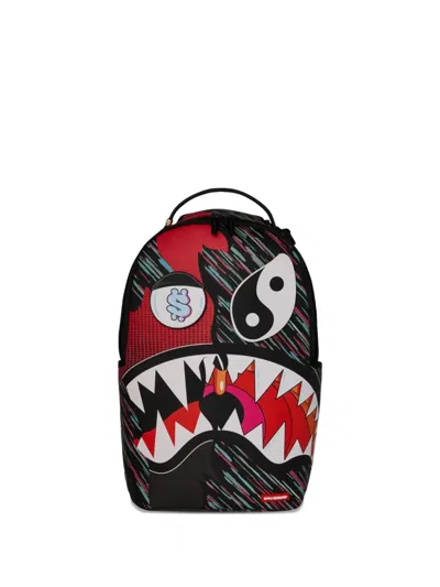 Sprayground Kid Kids' Hyper Driven Shark Graphic-print Backpack In Pattern