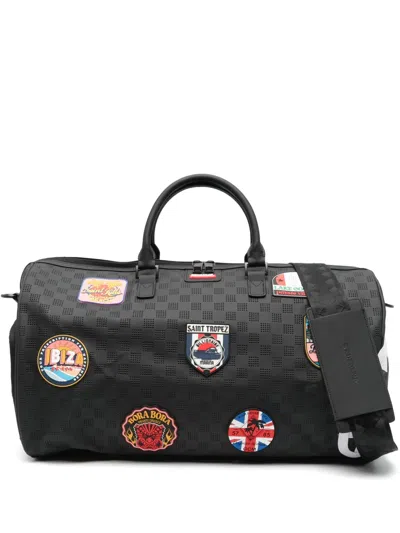 Sprayground Kid Kids' Large Global Mogul Billionaire Duffle Bag In Black