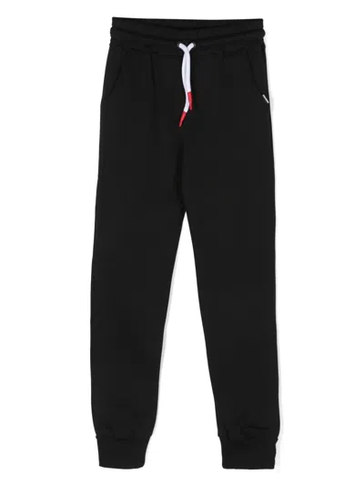 Sprayground Kid Logo-print Cotton Track Pants In Black
