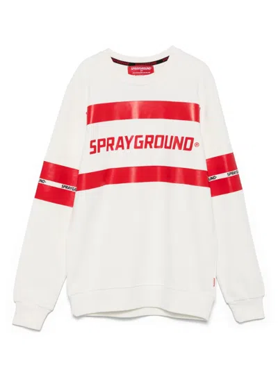 Sprayground Kid Kids' Logo-print Sweatshirt In White