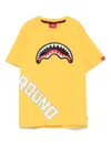 Sprayground Kid Logo-print T-shirt In Yellow