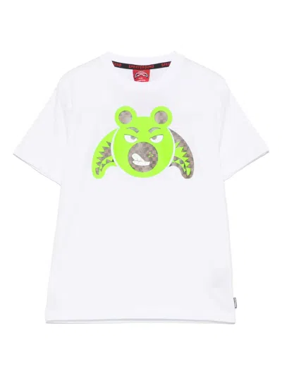 Sprayground Kid Kids' Money Bear T-shirt In White
