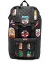 Sprayground Kid Multiple-patches Backpack In Black