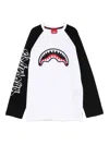 Sprayground Kid Shark-graphic Long-sleeve Sweatshirt In Black
