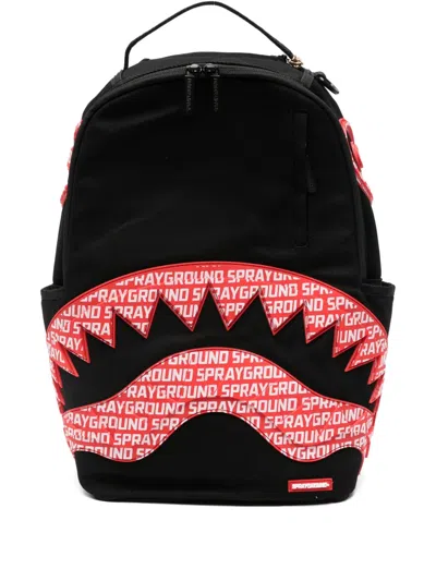 Sprayground Kid Kids' Shark-print Backpack In Black